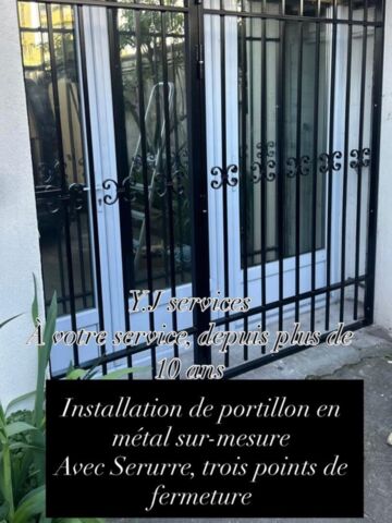 Installation d'un portillon en métal sur-mesure à Créteil